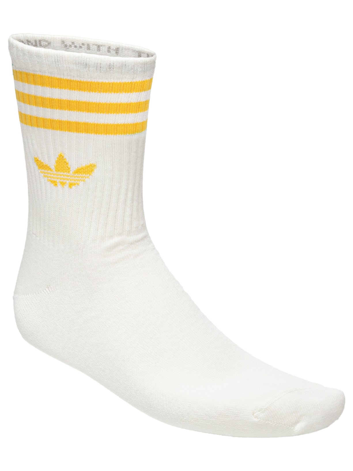 Kit De Meias Masculinas Crew 3 Pares Branco Adidas Originals