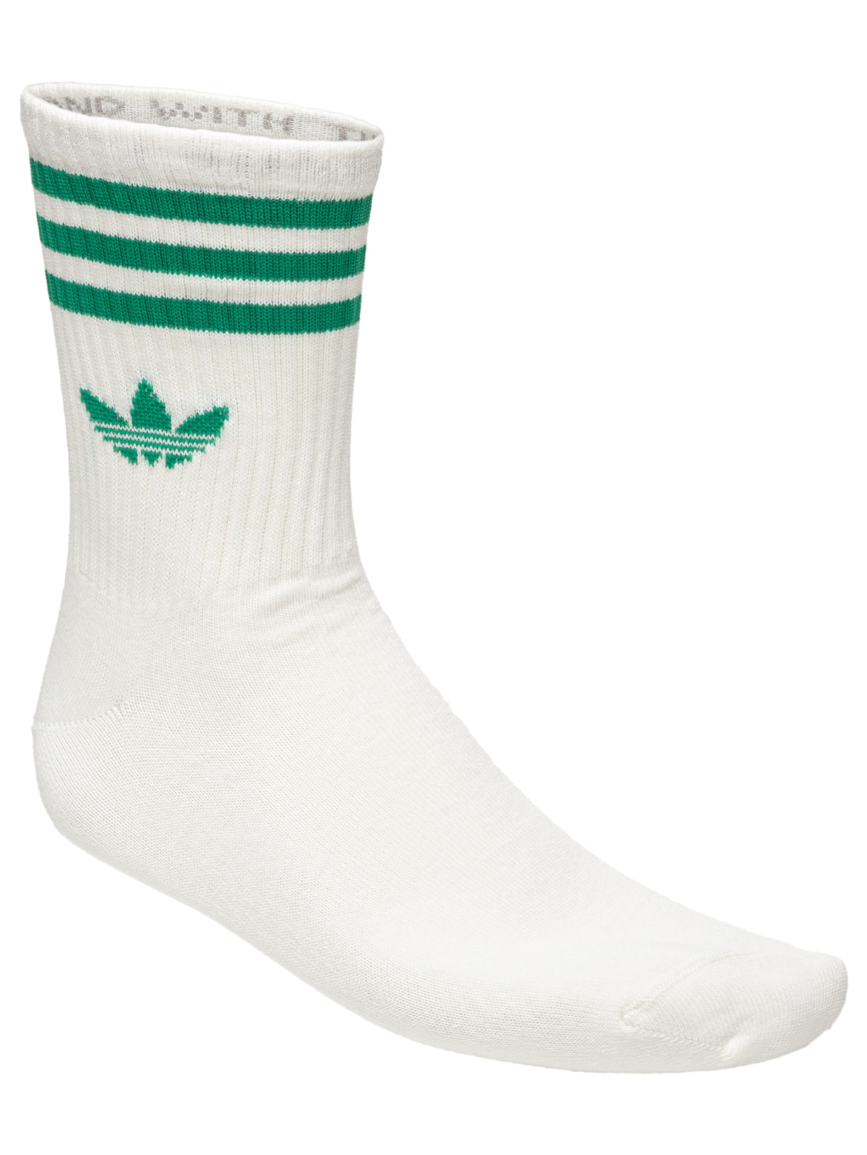 Kit De Meias Masculinas Crew 3 Pares Branco Adidas Originals