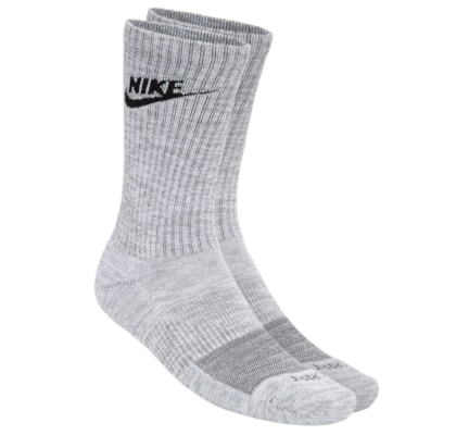 Kit De Meias Masculinas Everyday Plus Cush Crew 2 Pares - Cinza