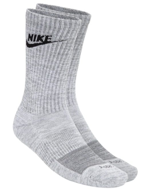 Kit De Meias Masculinas Everyday Plus Cush Crew 2 Pares - Cinza