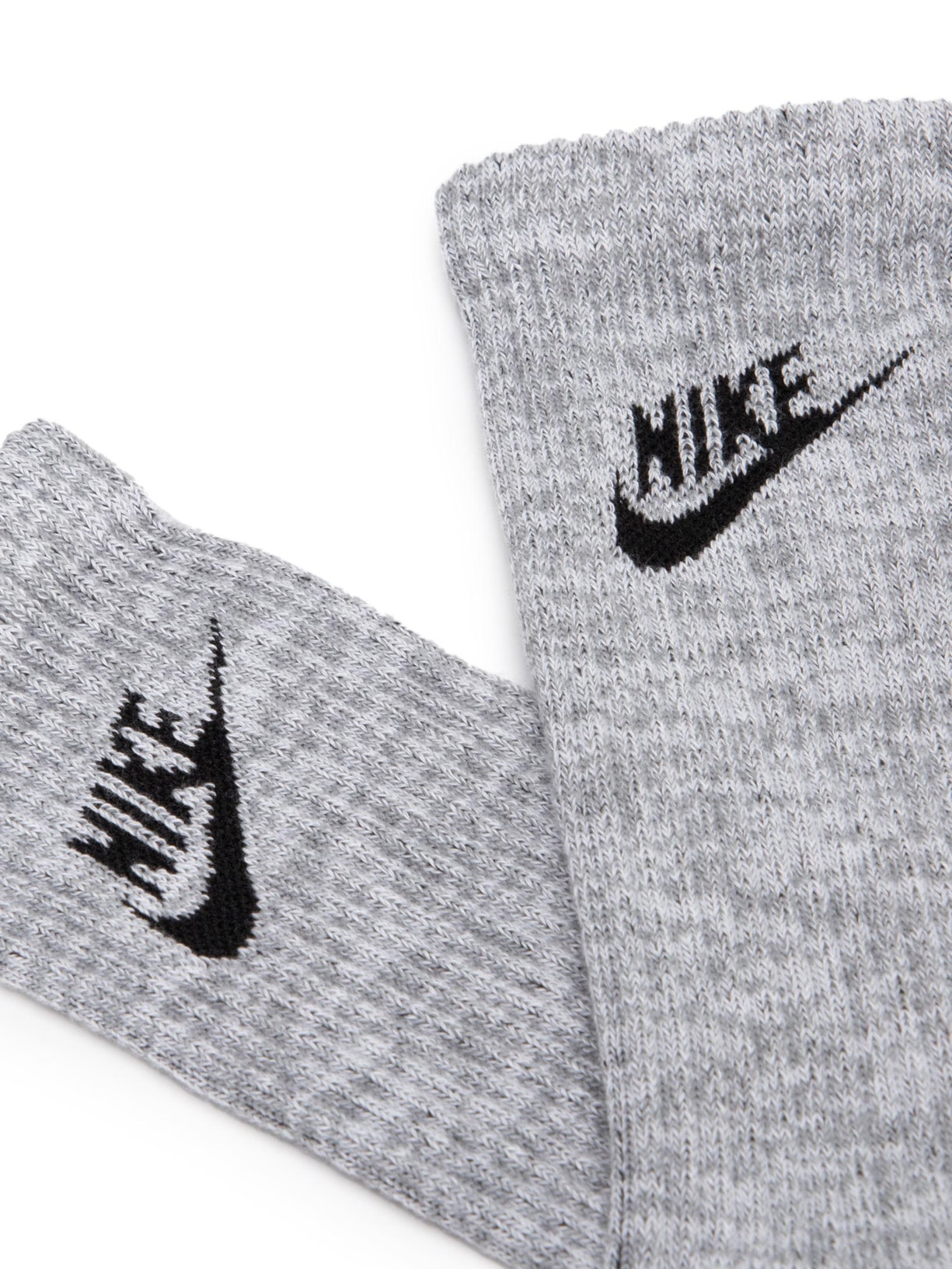 Kit De Meias Masculinas Everyday Plus Cush Crew 2 Pares Cinza Nike