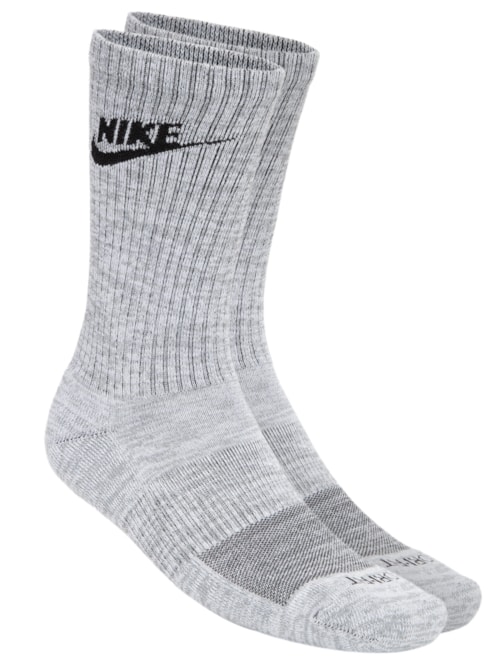 Kit De Meias Masculinas Everyday Plus Cush Crew 2 Pares - Cinza