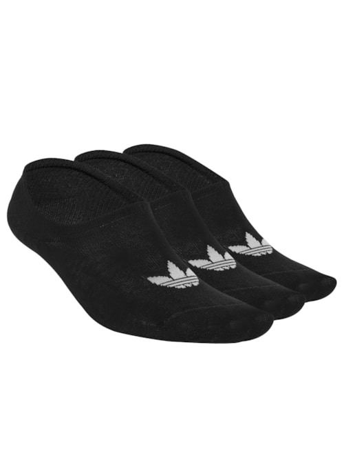 Kit De Meias Masculinas Low Cut 3 Peças - Preto