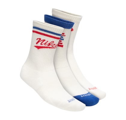 Kit de Meias Unissex Everyday Plus 3 Pares - Off White
