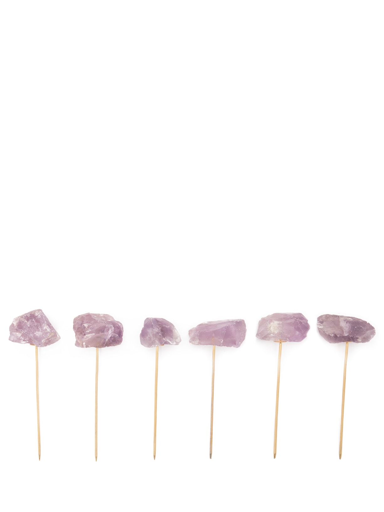 Kit De Palitos Para Aperitivo Em Ametista 6 unidades - Roxo