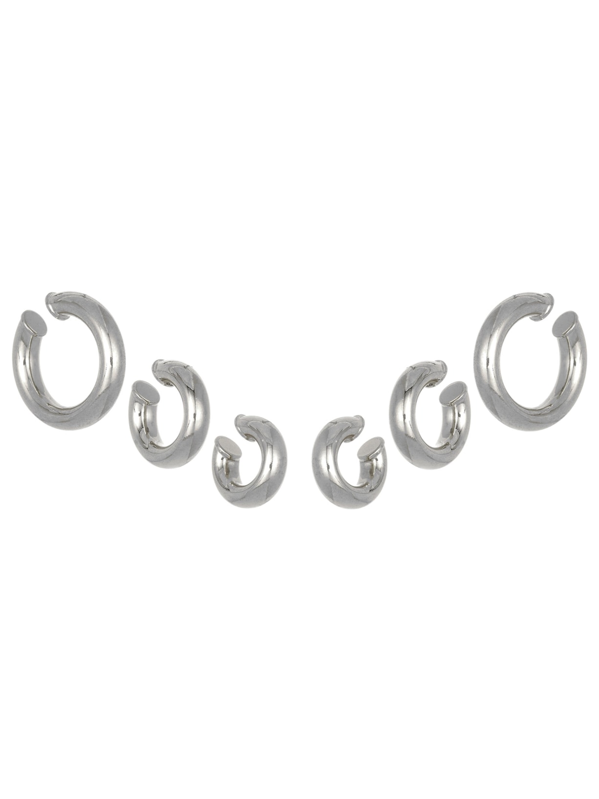 Kit De Piercing Feminino Peão Metal Prata Nádia Gimenes