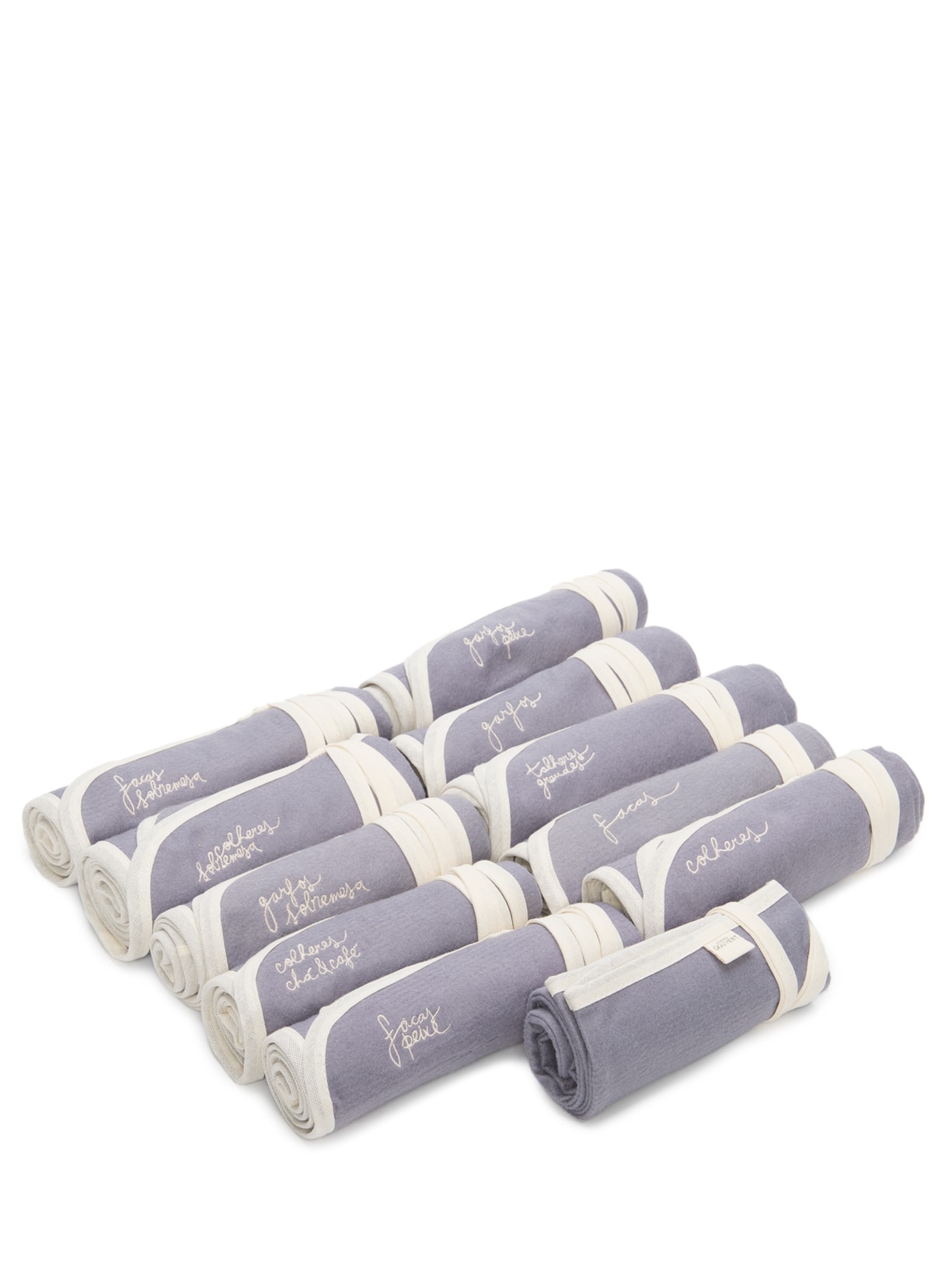 Kit De Porta Talheres 11 Peças - Cinza