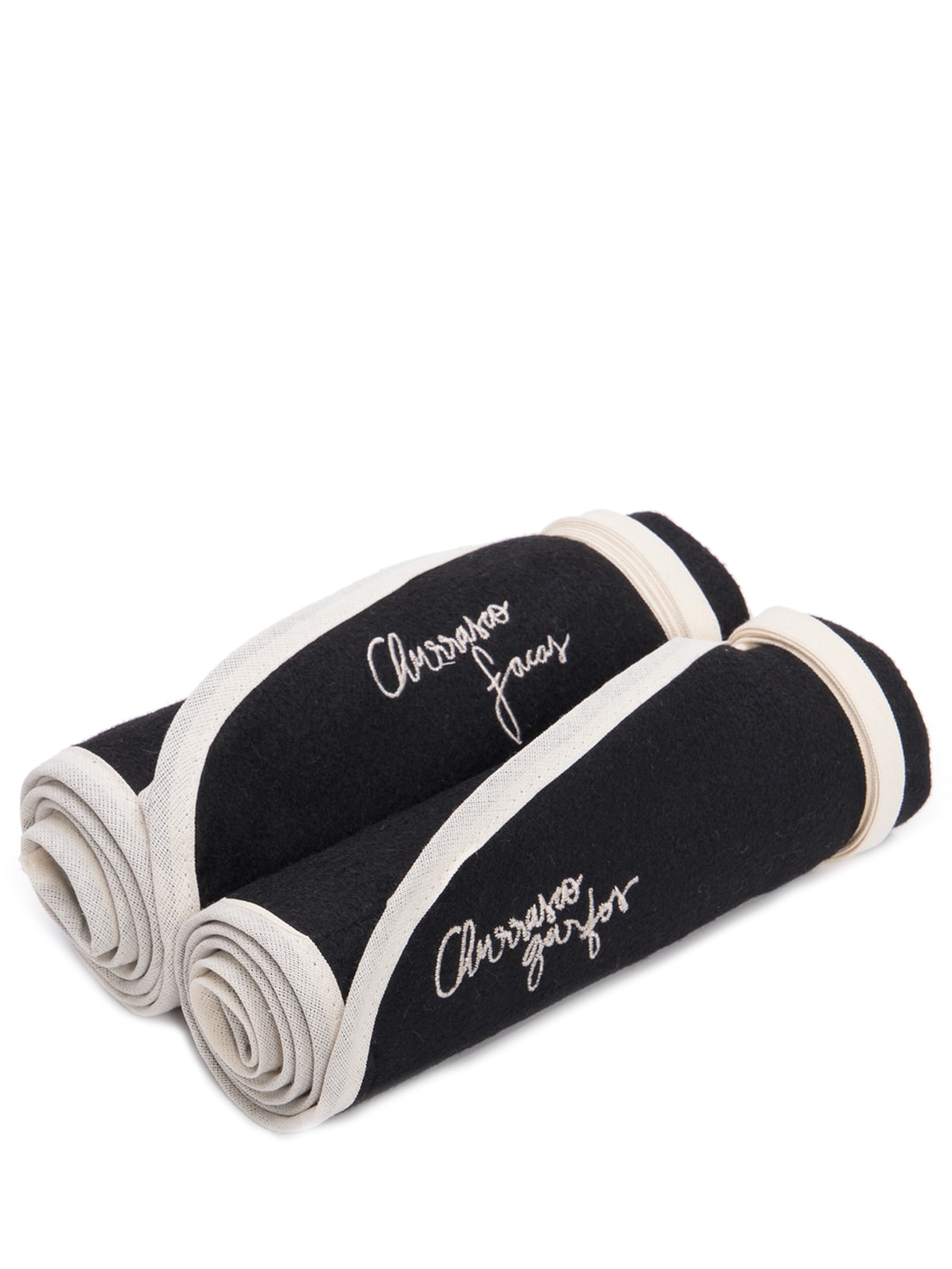 Kit De Porta Talheres De Churrasco 2 Peças - Preto