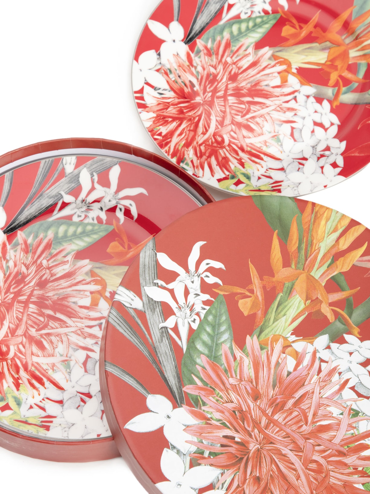 Kit de Prato de Sobremesa Lilibet Vermelho Souq