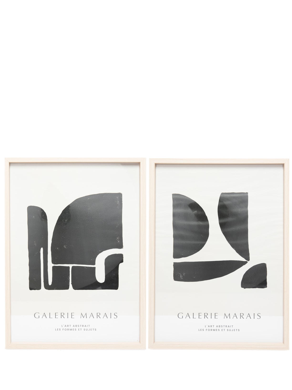 Kit de Quadros Em Mdf 2 Peças - Bege