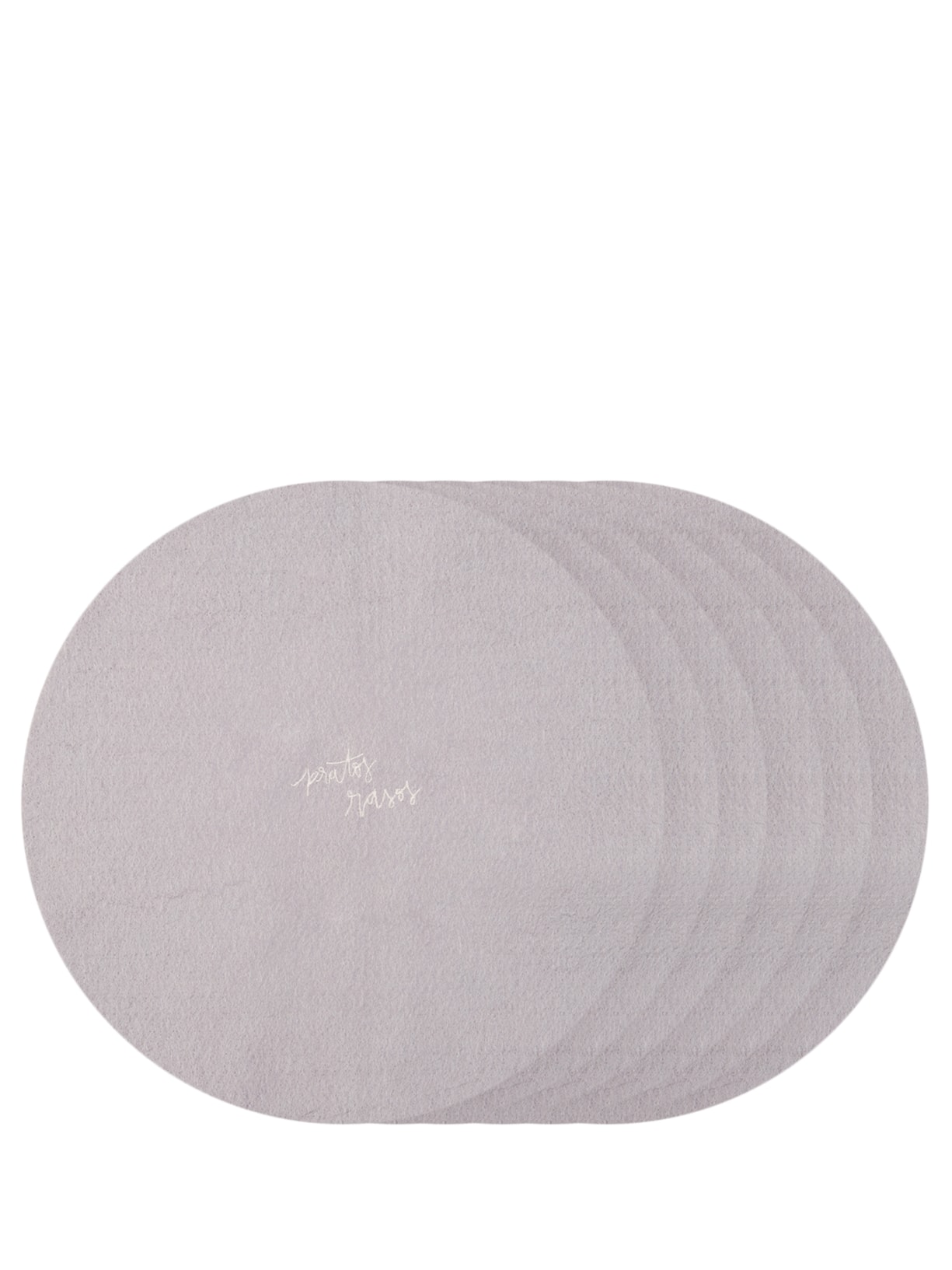 Kit De Set Separador De Louça Pratos Rasos 6 Unidades - Cinza