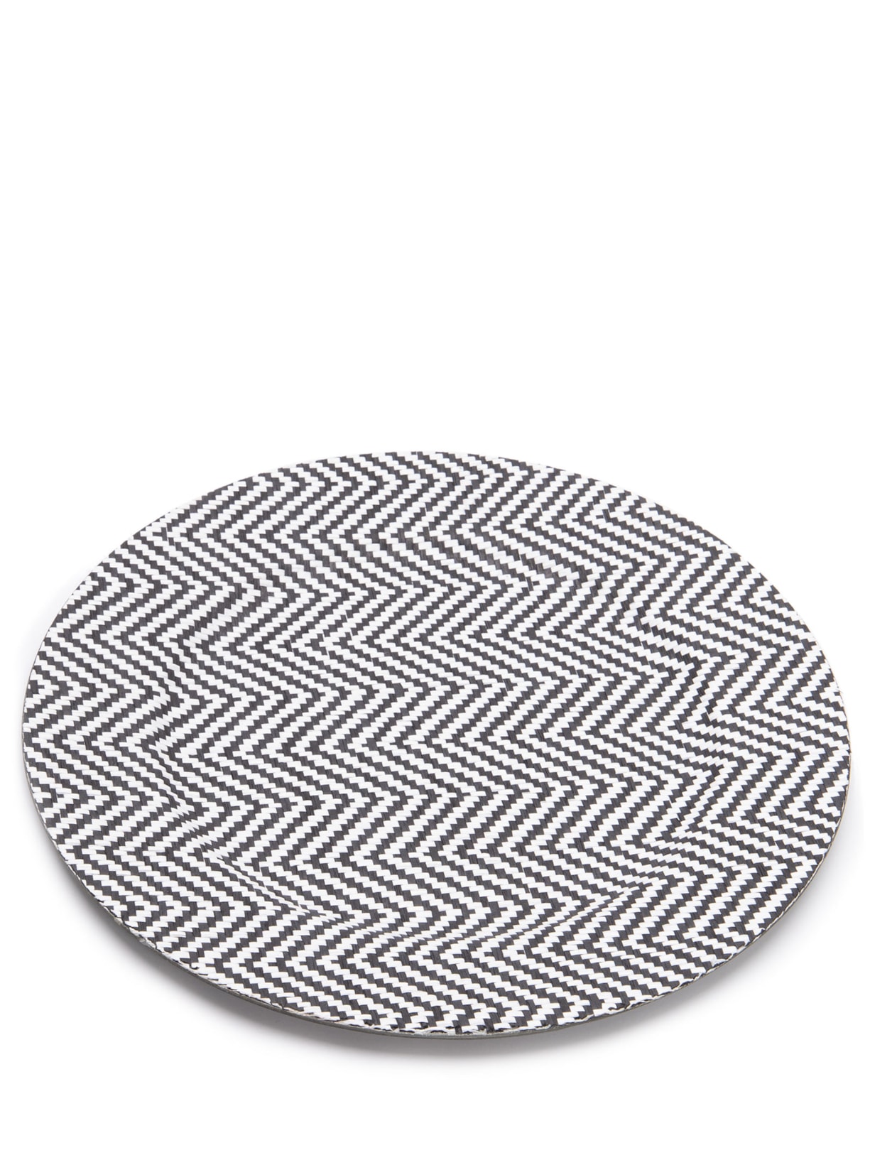 Kit De Sousplat Estampa Geométrica 2 Unidades Preto '2Home