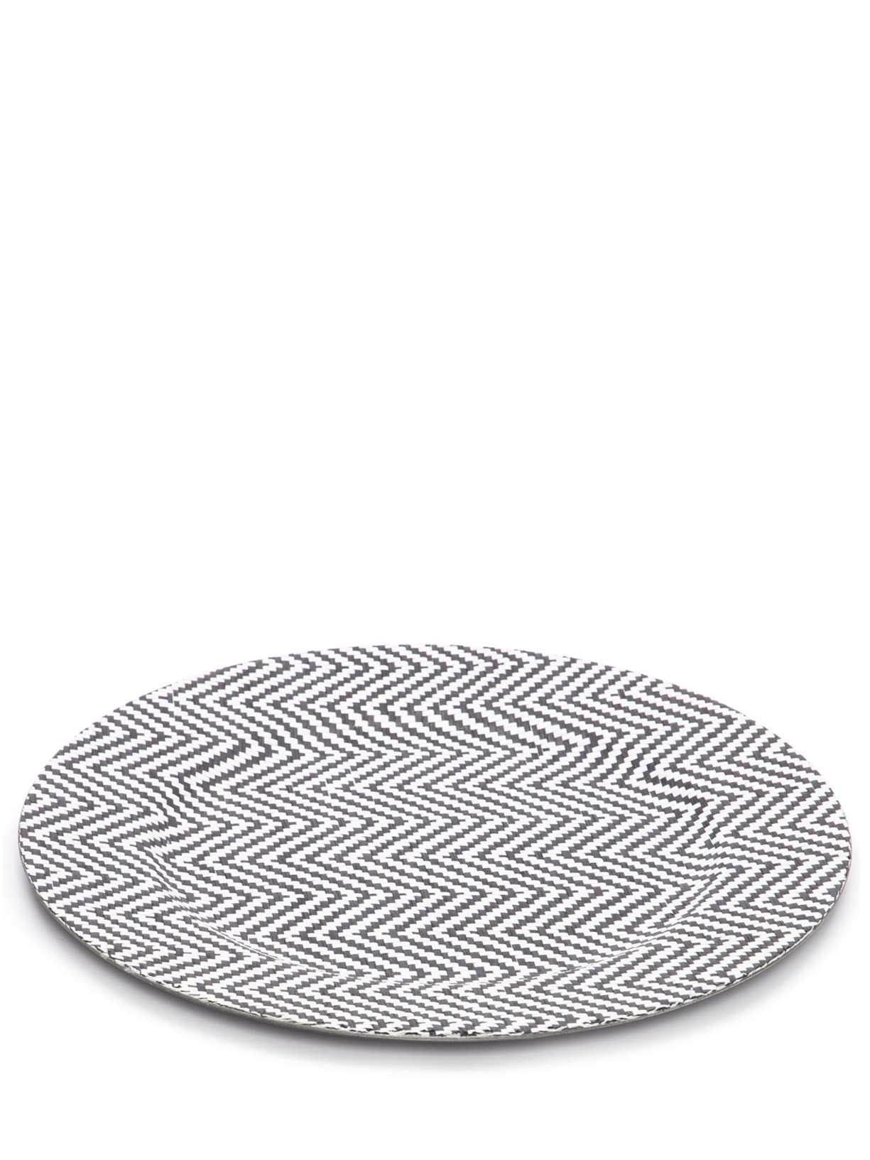 Kit De Sousplat Estampa Geométrica 2 Unidades Preto '2Home