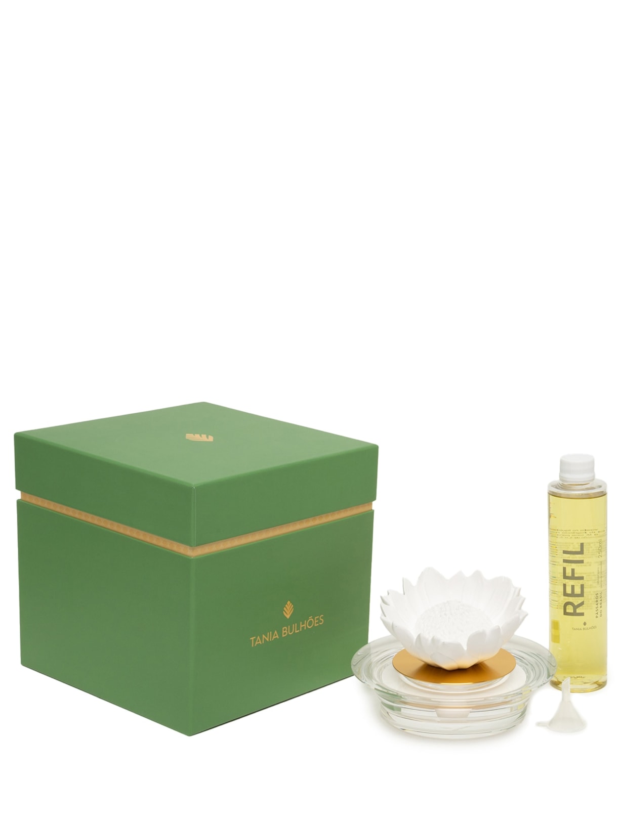 Kit Difusor de Cristal Protea Lavanda - Dourado