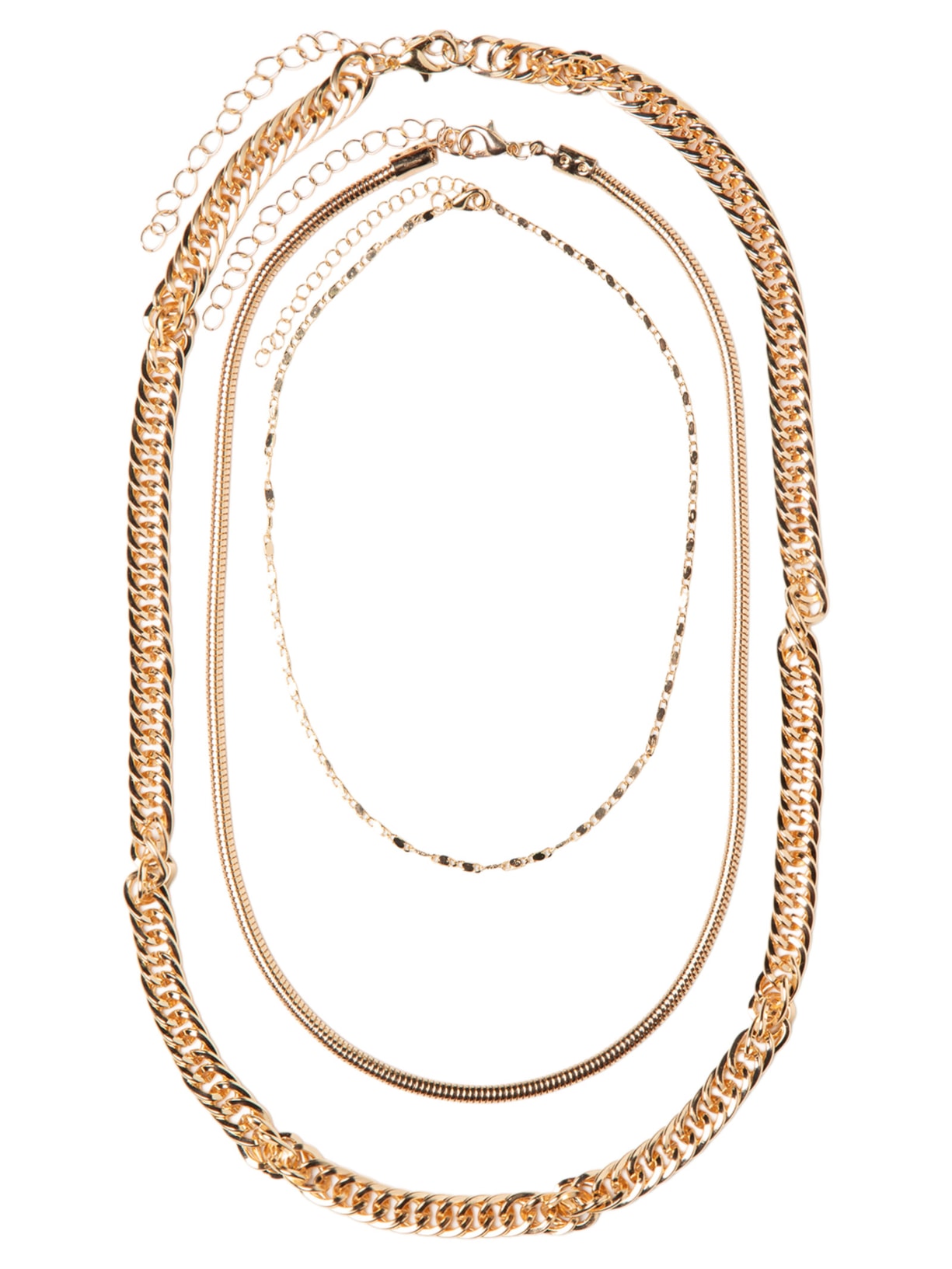 Kit Feminino Colares Dourado Basiq