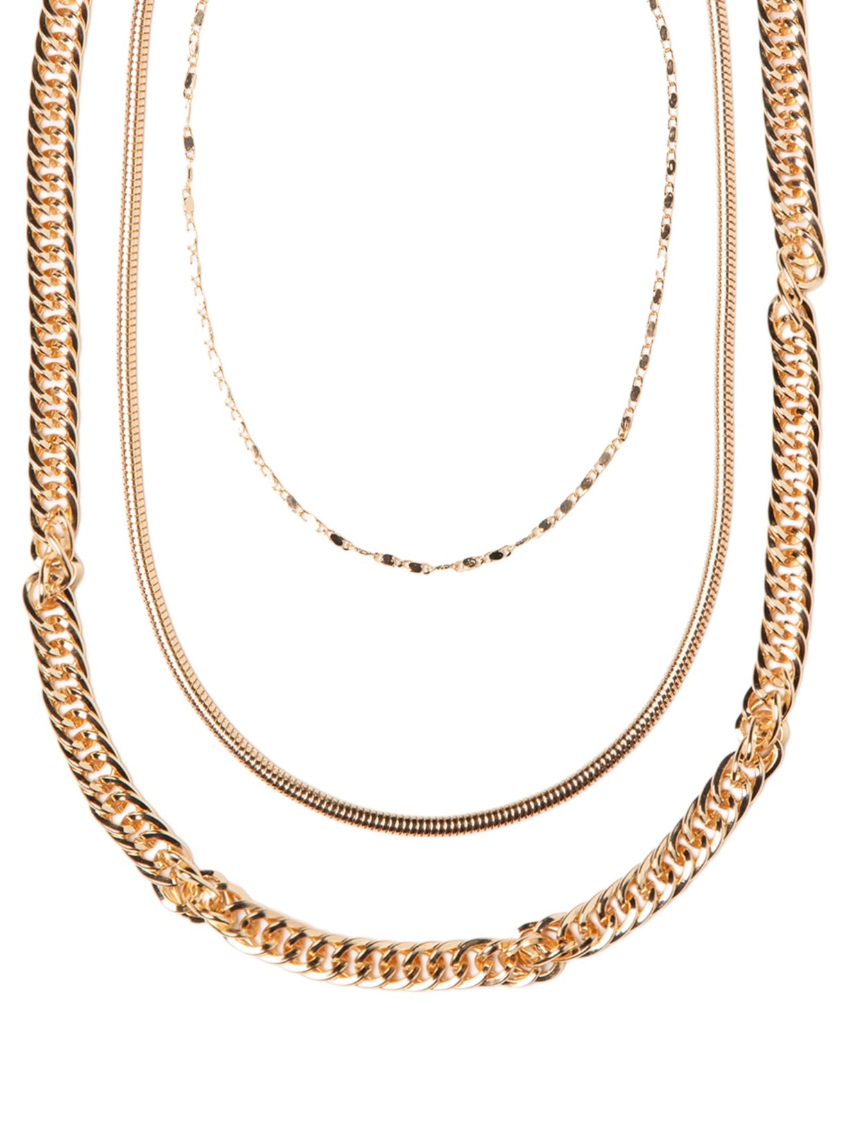 Kit Feminino Colares Dourado Basiq