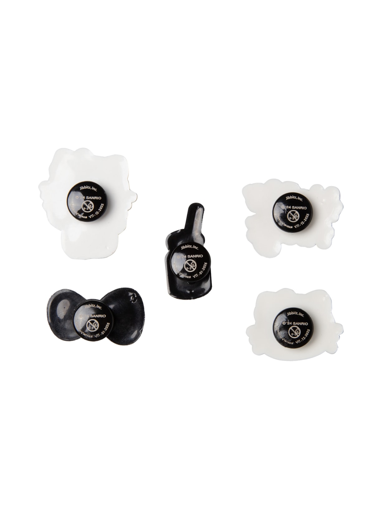 Kit Jibbitz Feminino Hello Kitty 5PCK – Branco Crocs