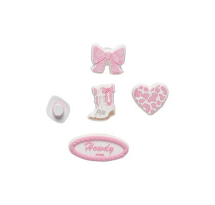 Kit Jibbitz Feminino Rodeo Cowgirl 5 Pack - Branco
