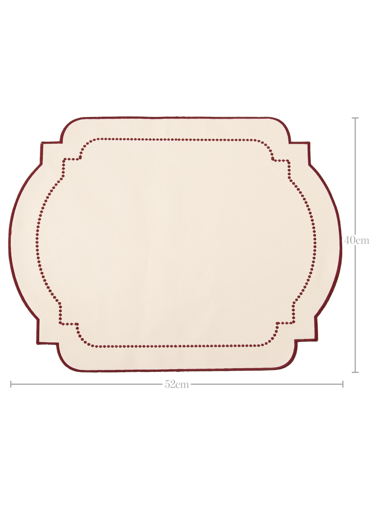 Kit Jogo Americano com Bordado 02 Peças Bege '2Home