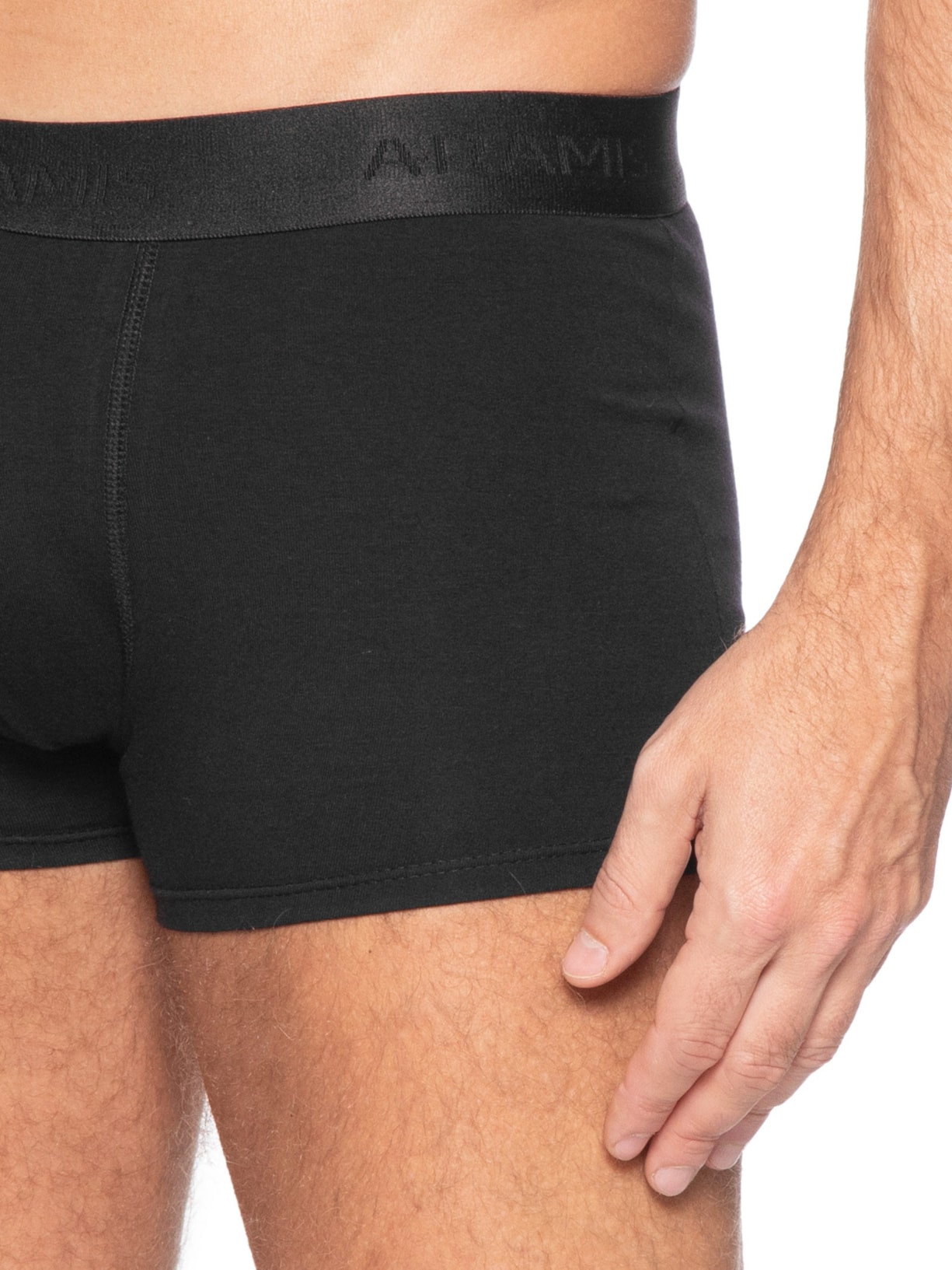 Kit Masculino 4 Cuecas Boxer Cotton Preto Aramis