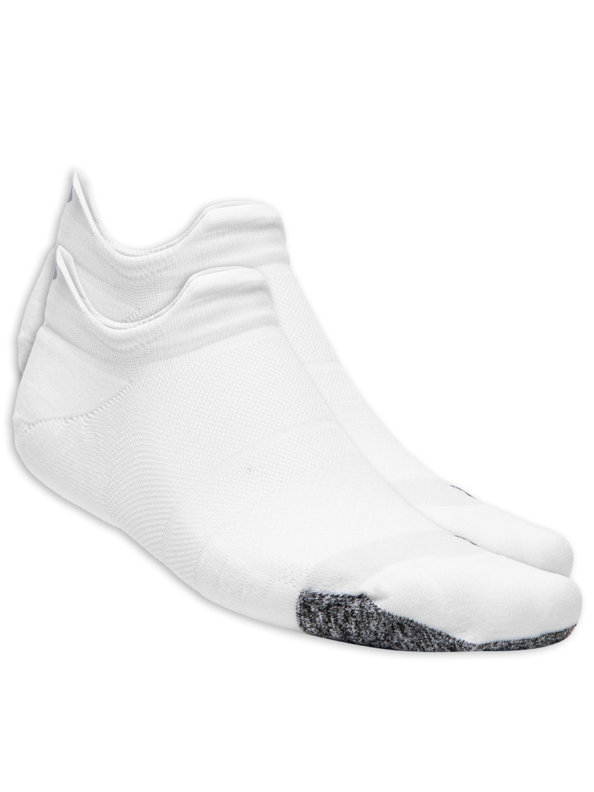 Kit Meia Feminina Ua Breathe 2 Pack Show Tab - Branco