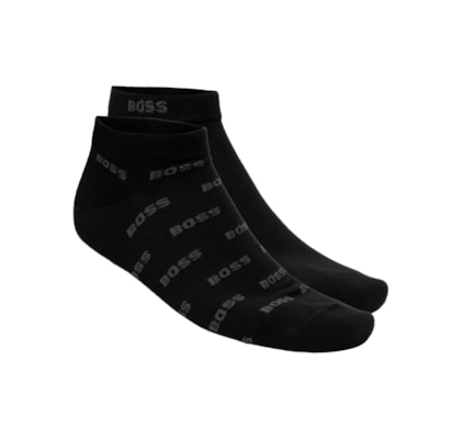 Kit Meia Masculina 2 Pares Allover CC - Preto