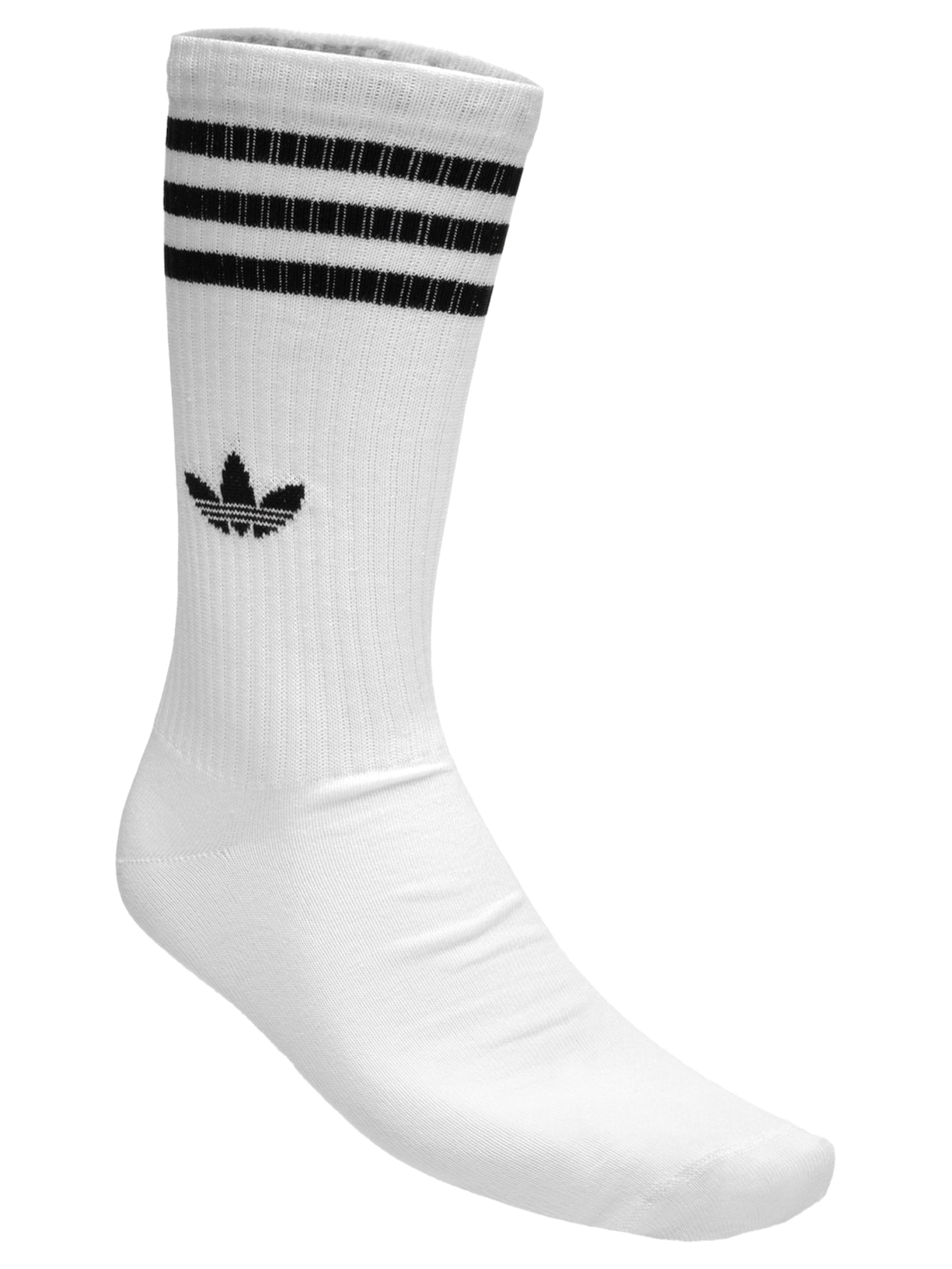 Kit Meia Masculina 3 Listras 3 Pares Branco Adidas Originals