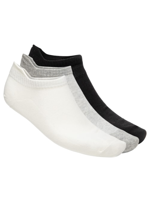 Kit Meia Masculina Cano Baixo Algodão - Preto