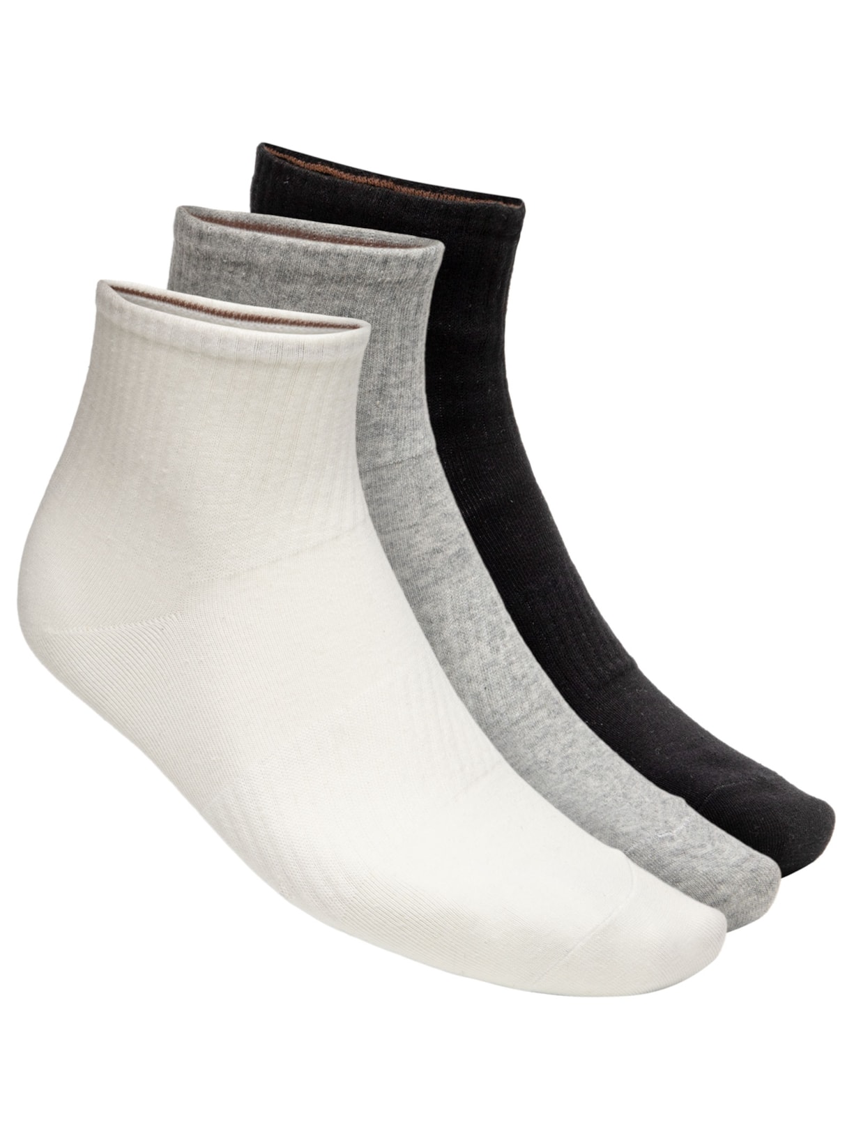 Kit Meia Masculina Cano Médio Algodão - Preto