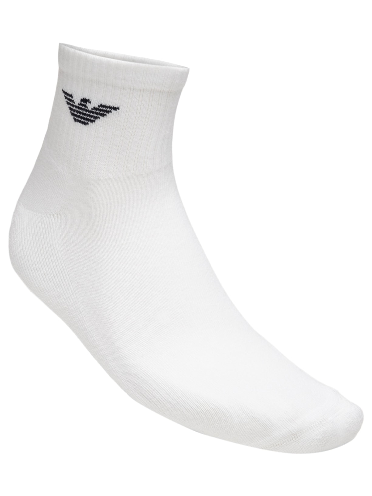 Kit Meias Cano Médio Masculina Branco Emporio Armani