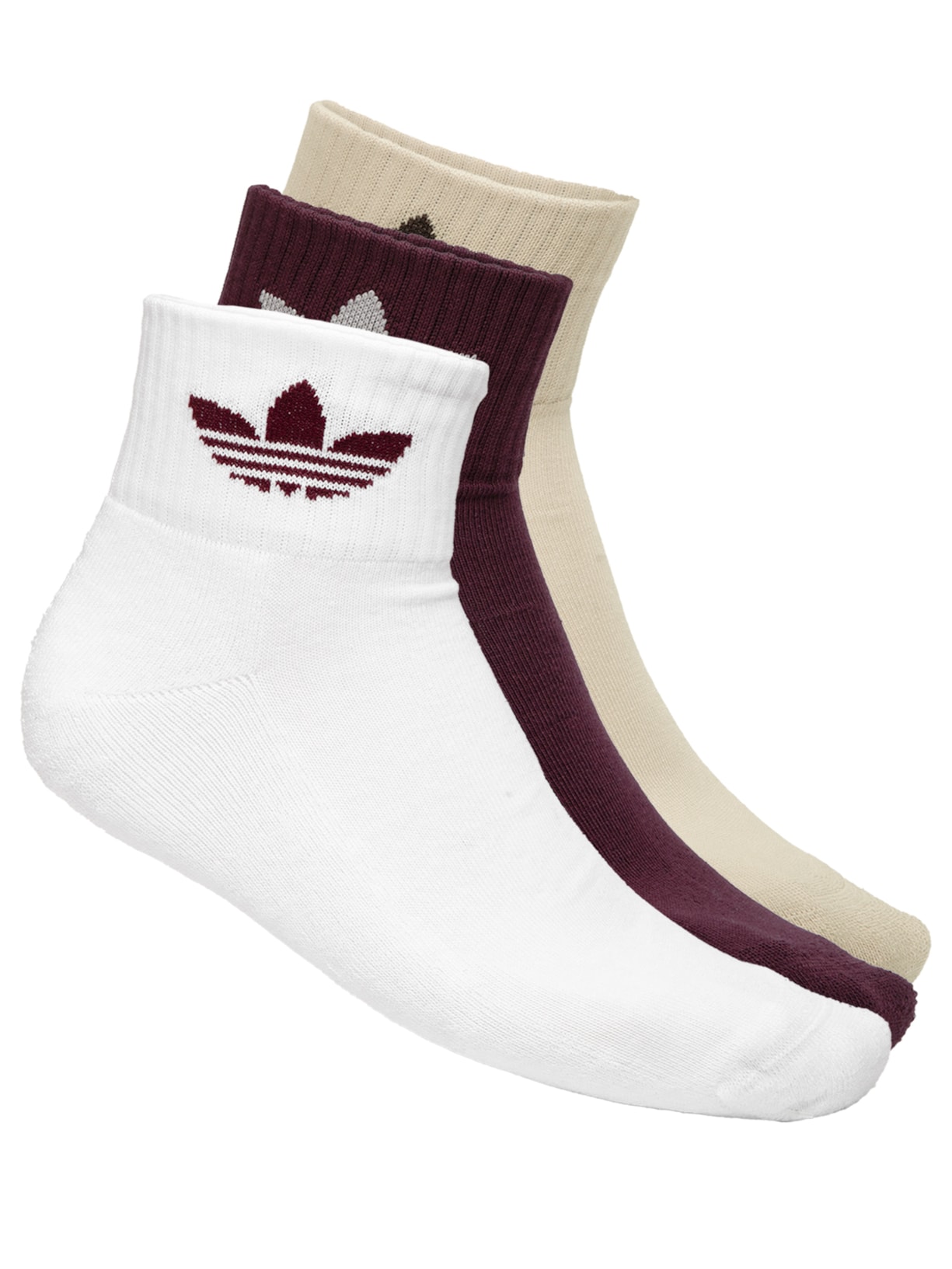 Kit Meias Femininas 3P Branco Adidas Originals