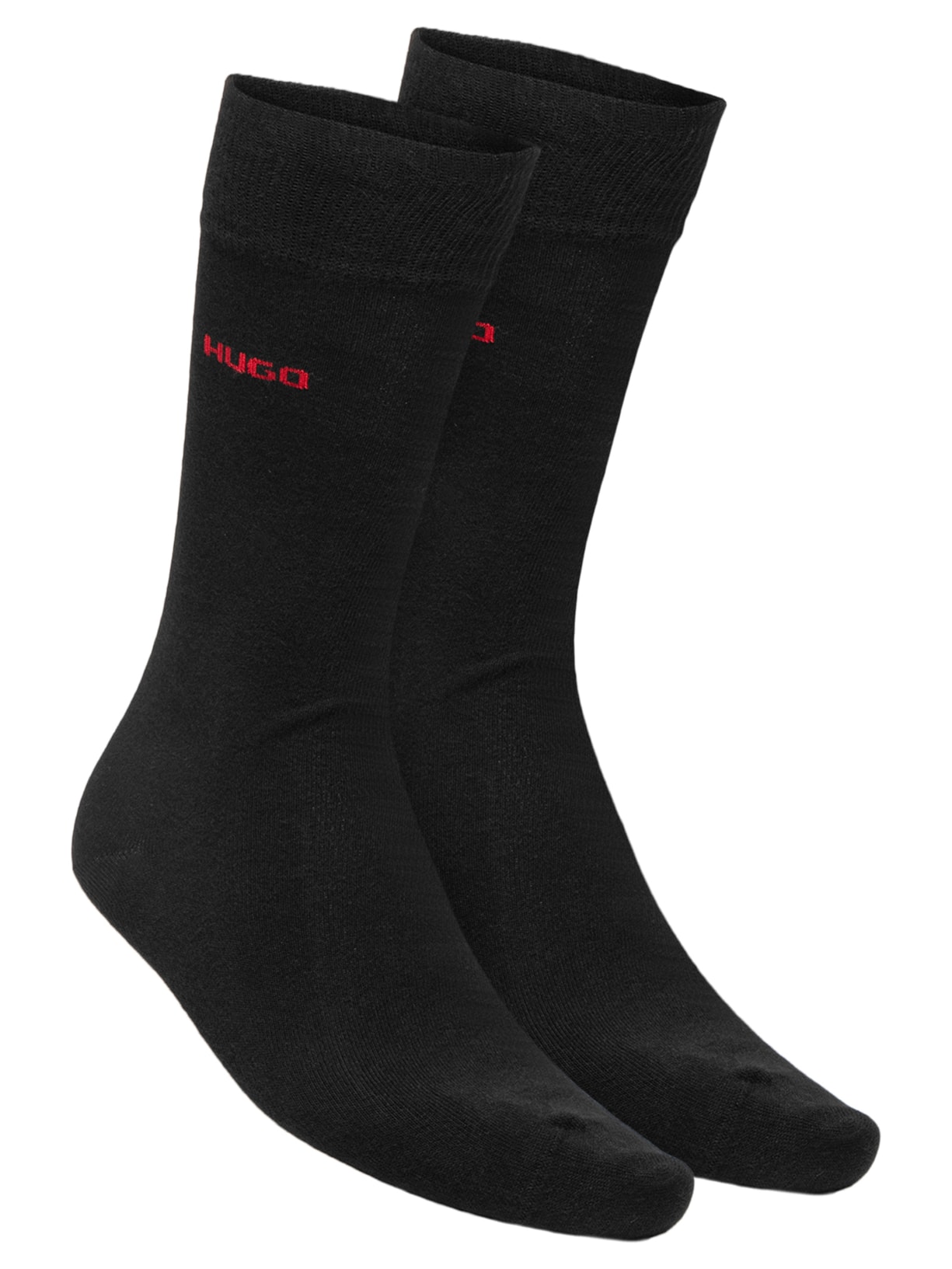 Kit Meias Masculinas 2 Peças Regular  Preto Hugo