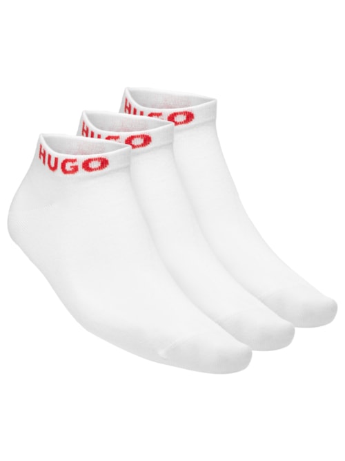 Kit Meias Masculinas 3 Peças Ankle Lenght - Branco