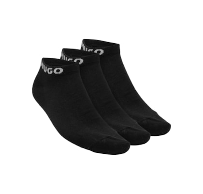 Kit Meias Masculinas 3 Peças Ankle Lenght - Preto