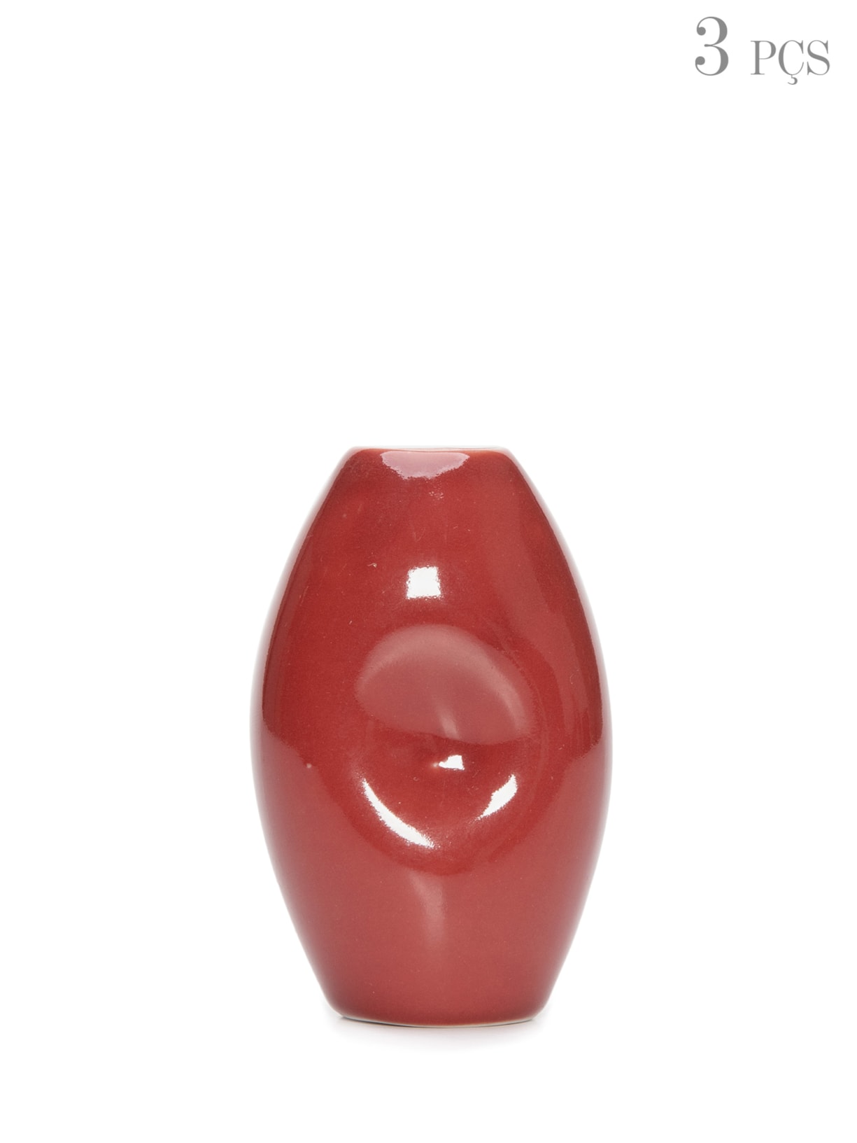 Kit Mini Vaso Amassado - Vermelho