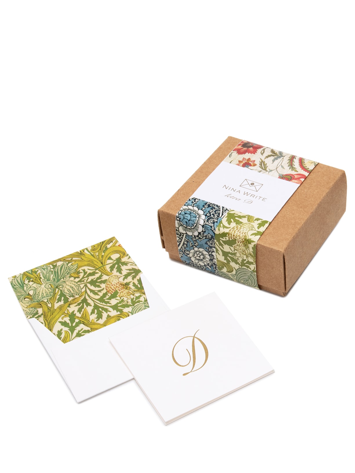 Kit Monograma Clássico D Branco Nina Write