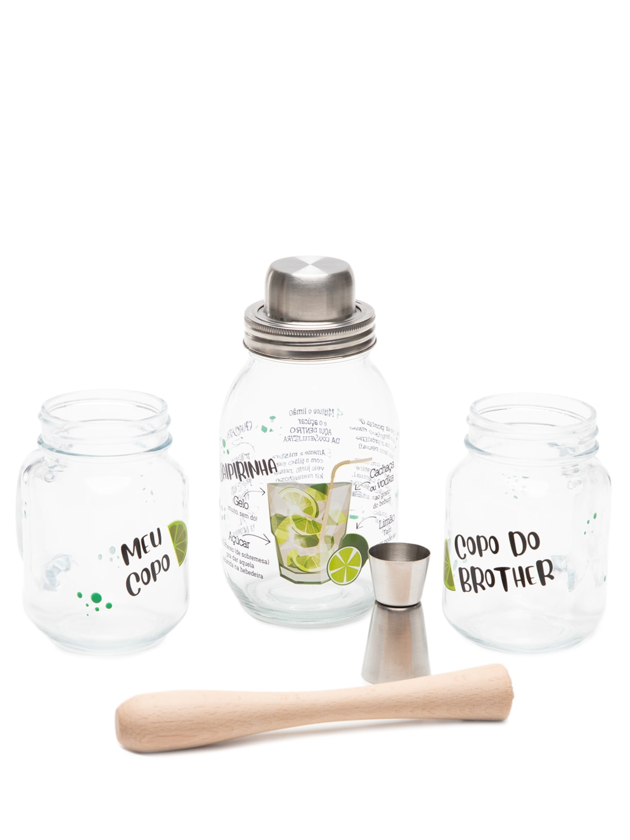 Kit para caipirinha Open Bar 5 pecas