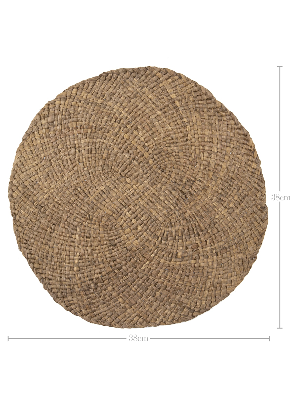 Kit Souplats Em Fibra Natural 4 Peças Marrom '2Home