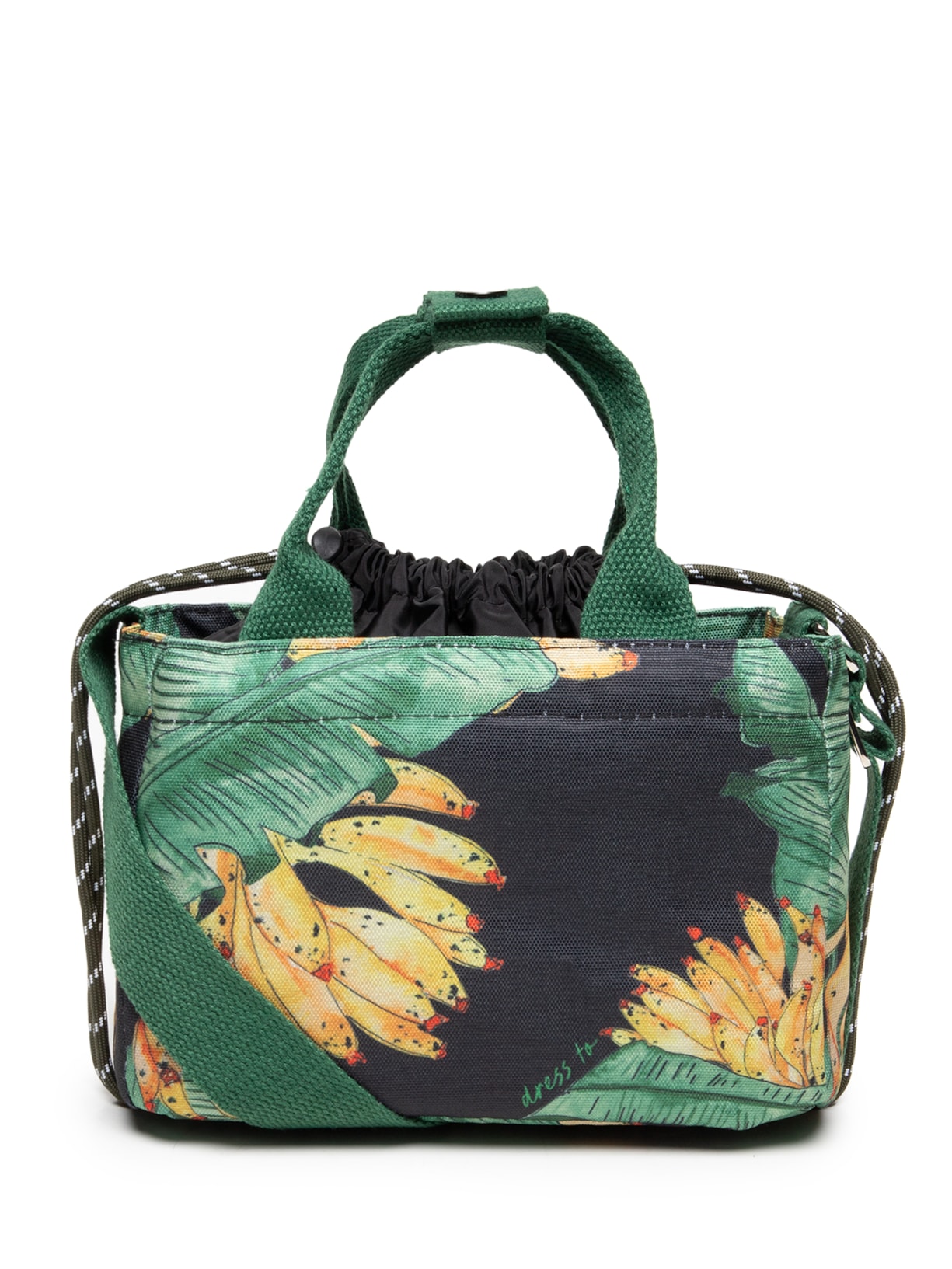 Lancheira Feminina Térmica Com Pote Estampa Paraiso - Preto