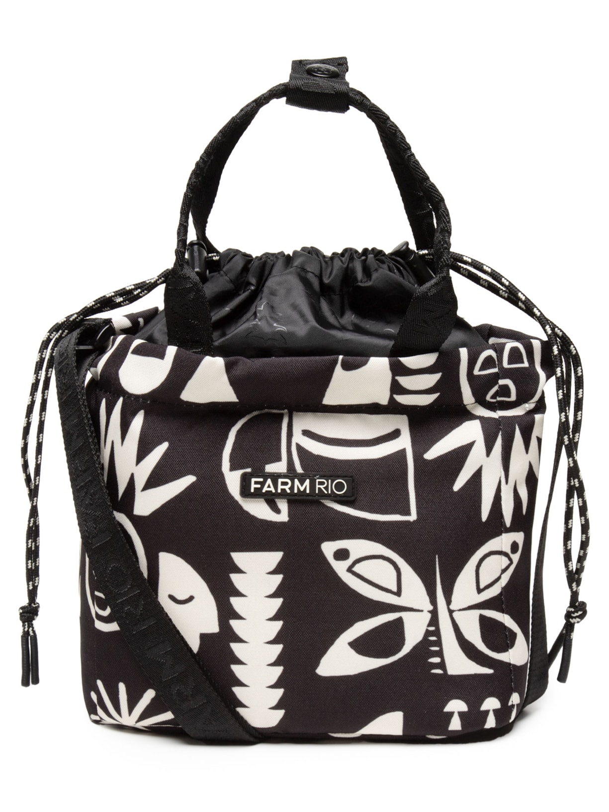 Lancheira Feminina Ziriguidum Lenço Tropicano - Preto