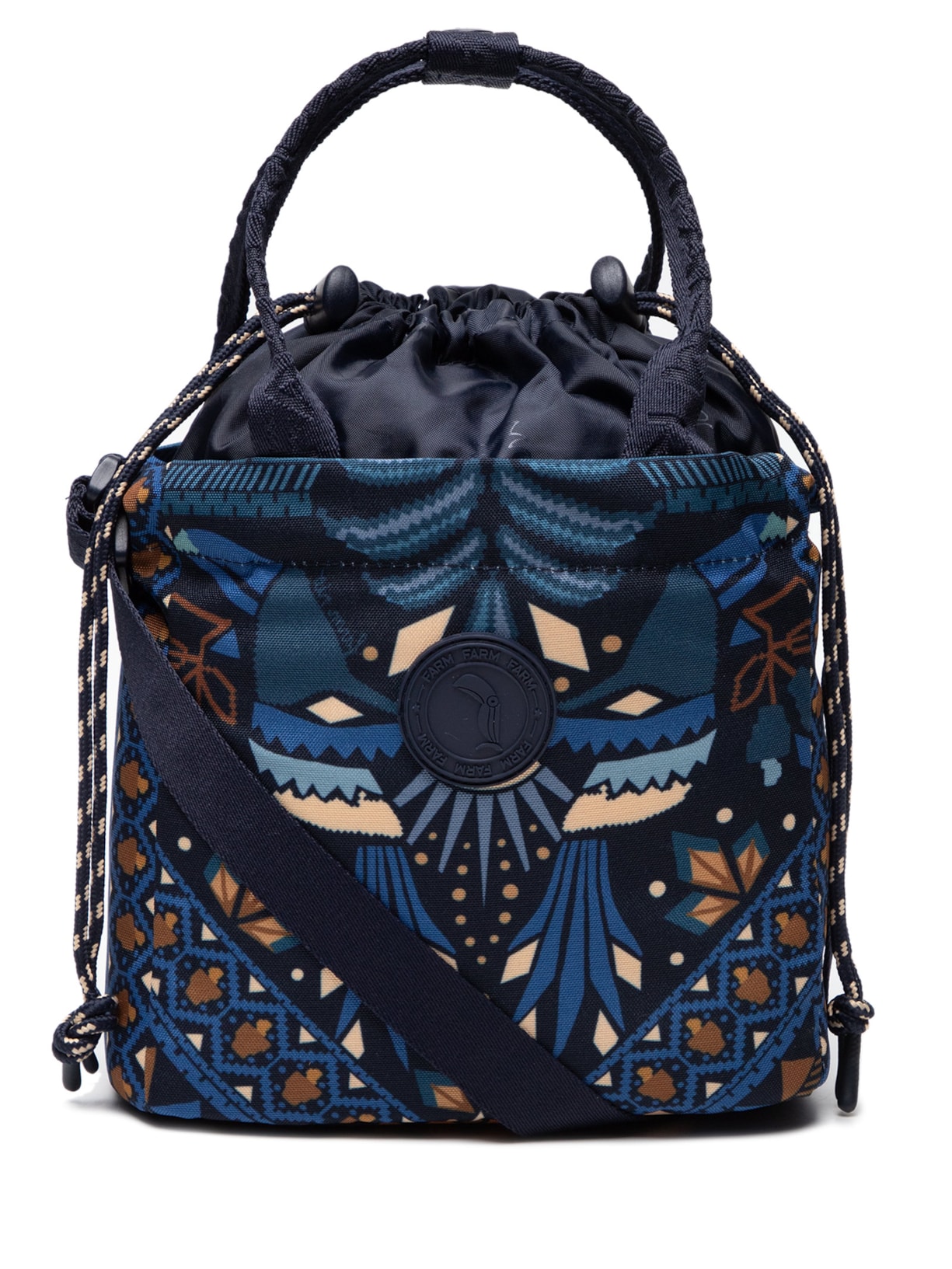 Lancheira Ziriguidum Lenço Magia Tropical Azul Farm Etc