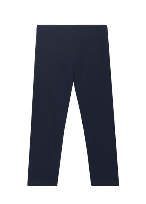 Legging Capri Em Algodão Supima - Azul