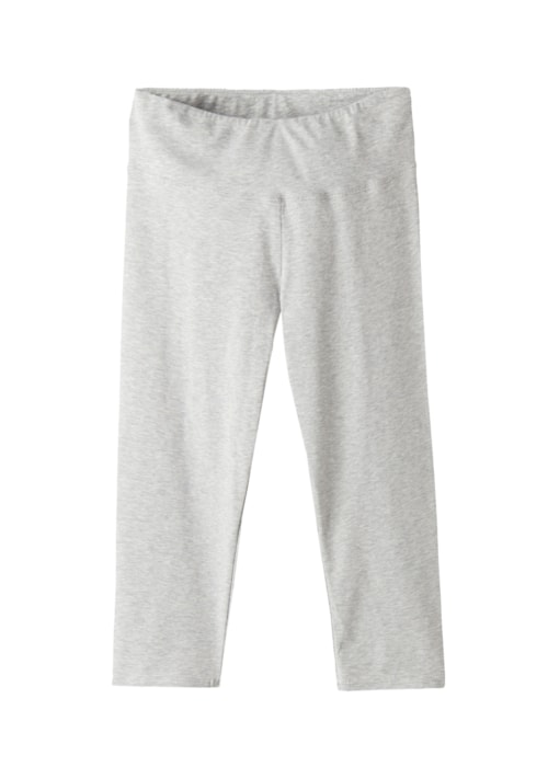 Legging Capri Em Algodão Supima - Cinza