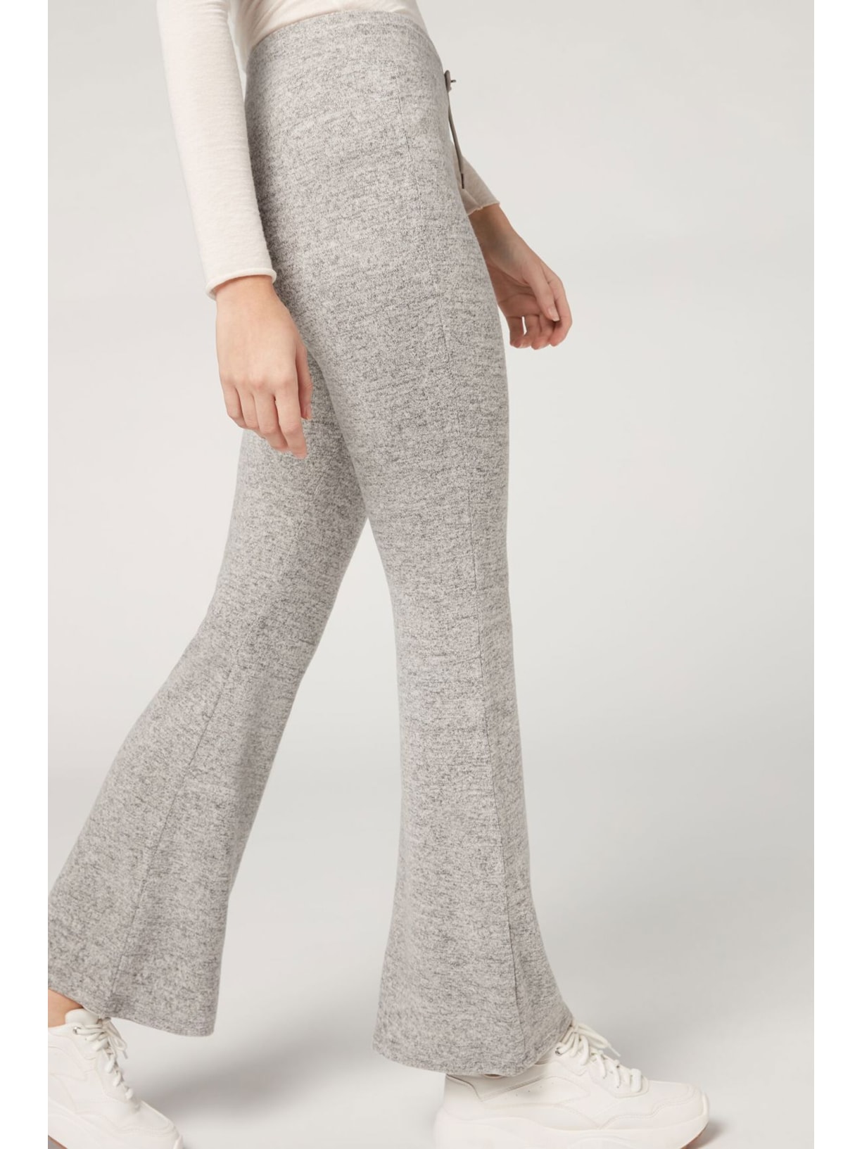 Legging Comfort Flare Cinza Calzedonia