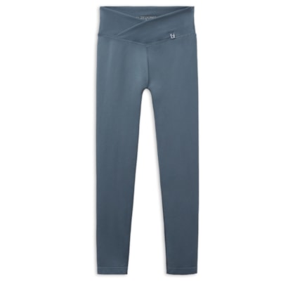 Legging De Cintura Alta Em v - Azul