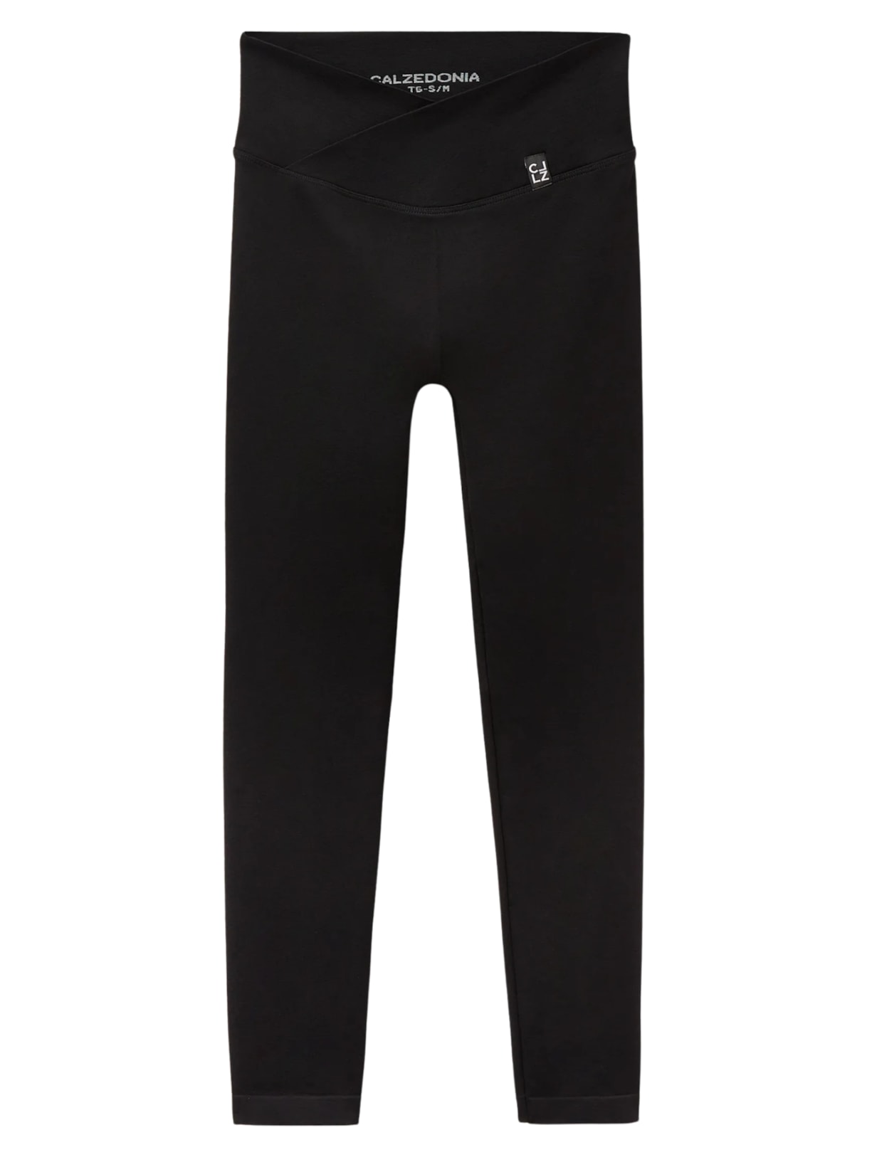 Legging De Cintura Alta Em v - Preto
