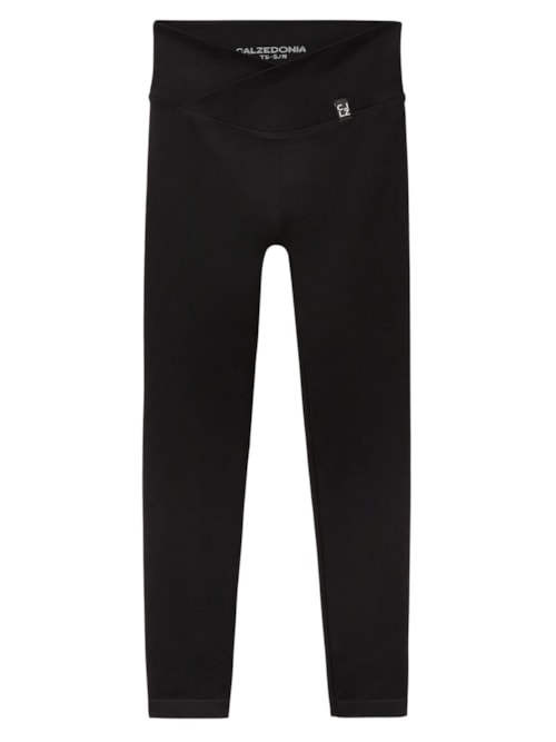 Legging De Cintura Alta Em v - Preto