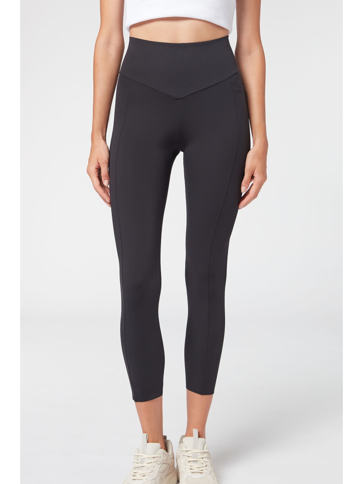 Legging Esportiva Cintura Alta Preto Calzedonia
