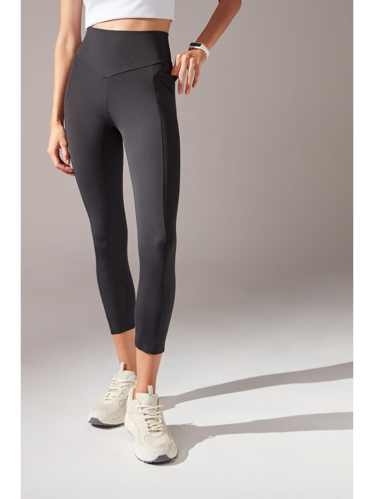 Legging Esportiva Cintura Alta Preto Calzedonia