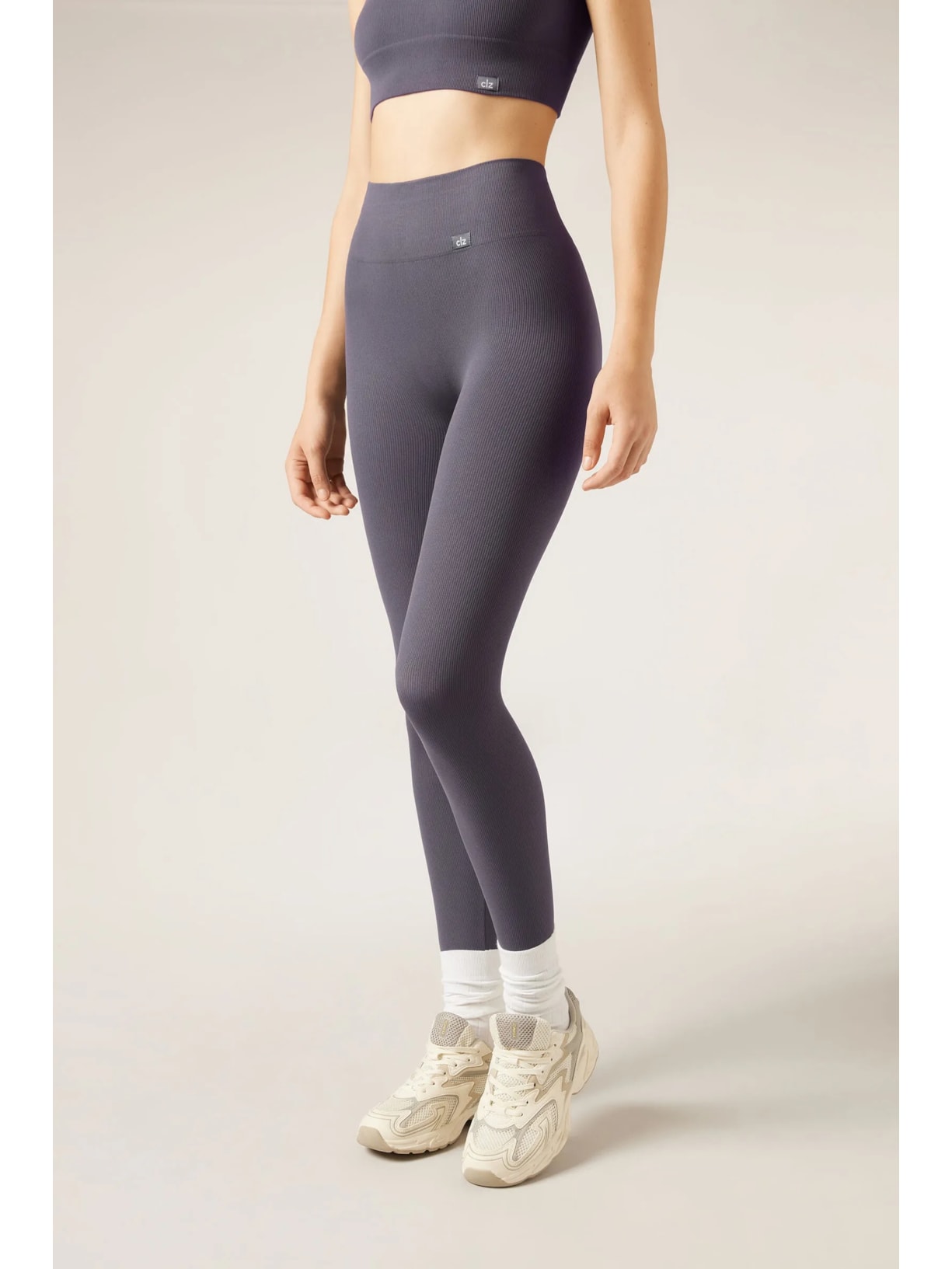 Legging Esportiva Seamless Cinza Calzedonia